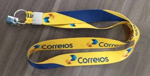 Cordão Digital Personalizado 20mm acabamento em Argola e Jacaré